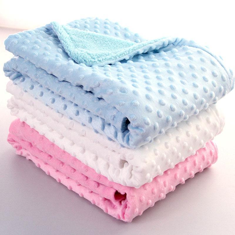 Modern Luxury New Baby Blanket Swaddling Newborn Thermal Soft Fleece Blanket Solid Bedding Set Cotton Quilt For Baby - BIG FRENCHIES