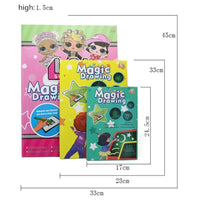Educational Toy Drawing Board Tablet Graffiti 1pc A4 A3 Led Luminous Magic Raw With Light-fun - BIG FRENCHIES