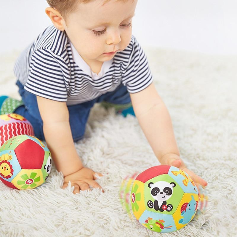 Education Baby Toys For Children Animal Ball Soft Plush Mobile Toy With Sound Baby Rattle Infant Body Building Ball For Kids - BIG FRENCHIES