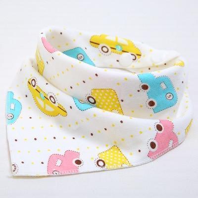 Cute Breathable Bibs Baby Feeding Cartoon Printing Super Absorbent Triangle Scarf Bib Cotton For Newborn Infant Girls And Boys - BIG FRENCHIES