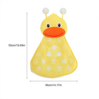 Baby Shower Bath Toys Little Duck Little Frog Baby Kids Toy Storage Mesh With Strong Suction Cups Toy Bag Net Bathroom Organizer - BIG FRENCHIES