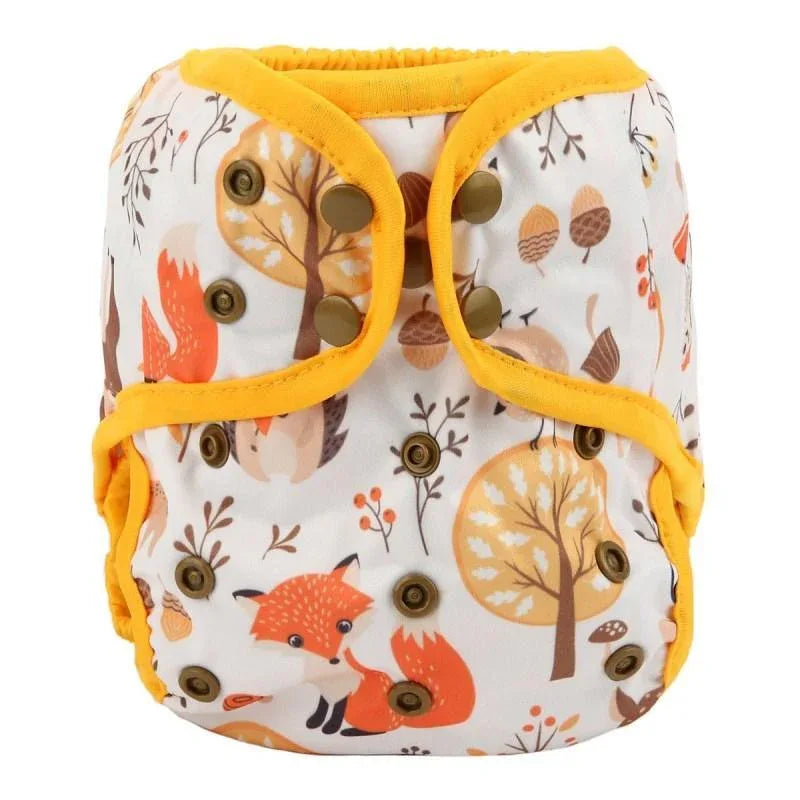 One Size Baby Cloth Diaper Cover Nappy Waterproof Double Gusset Design Adjustable Diapers For Babies - BIG FRENCHIES