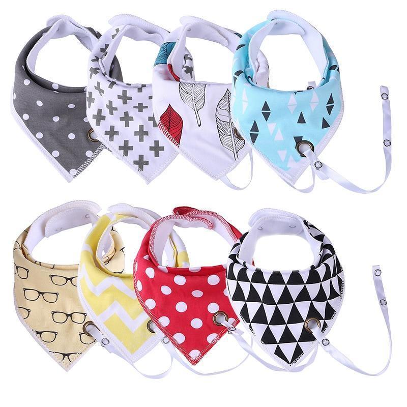 Modern Cotton Baby Bibs Nipple Feeding Towel Cartoon Design For Newborn Infants Toddler Triangle Scarf Bibs for Kids - BIG FRENCHIES
