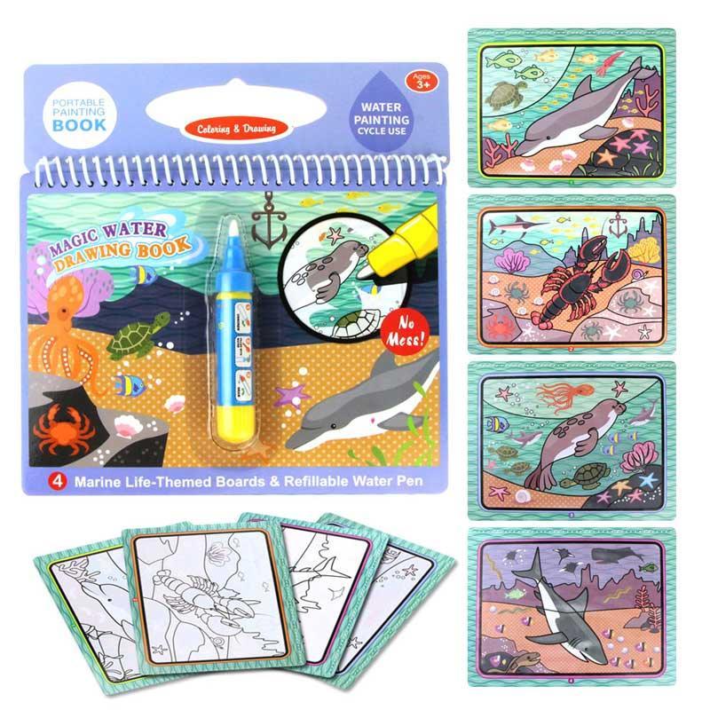 Magic Water Drawing Books Coloring Books Doodle & Magic Pen Painting Drawing Board Children Painting Toys Birthday Gifts - BIG FRENCHIES