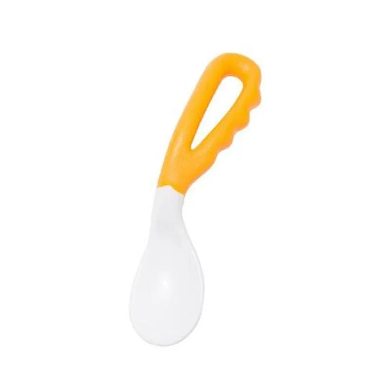Baby Food Supplement Feeding Spoon Children's Products Curved Handle Easy To Grasp Children Tableware Baby Diet Training Spoon for eating - BIG FRENCHIES