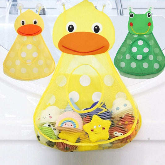 Baby Shower Bath Toys Little Duck Little Frog Baby Kids Toy Storage Mesh With Strong Suction Cups Toy Bag Net Bathroom Organizer - BIG FRENCHIES