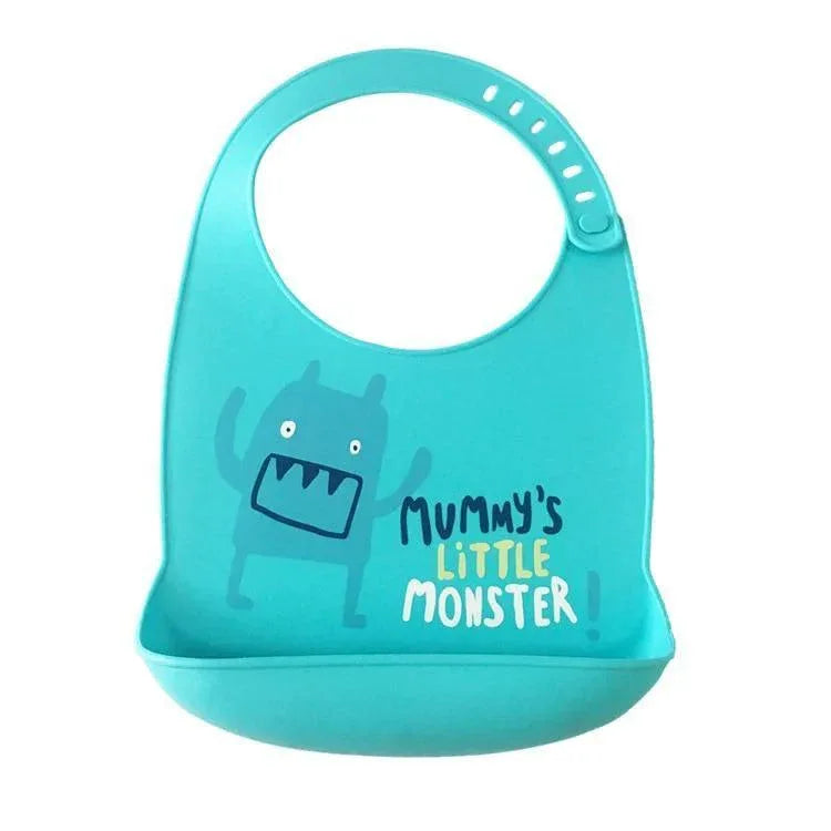 Bibs Waterproof Silicone Feeding Baby Saliva Towel Newborn Cartoon Aprons Baby Bibs Adjustable - BIG FRENCHIES