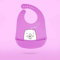 Bibs Waterproof Silicone Feeding Baby Saliva Towel Newborn Cartoon Aprons Baby Bibs Adjustable - BIG FRENCHIES