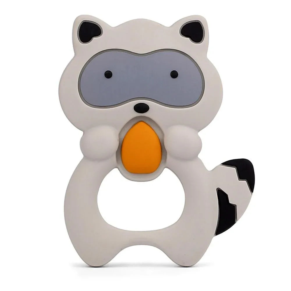 Baby Silicone Teethers BPA Free Teething Toy Animal Dog Koala Owl Elephant Baby Ring Teether Silicone Beads For Kids and Baby - BIG FRENCHIES