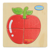 Wooden 3D Stevvex Modern Interesting Baby Learning Puzzles for Children Cartoon Animal Fruit Puzzles Intelligence Kids Children Educational Toy - BIG FRENCHIES