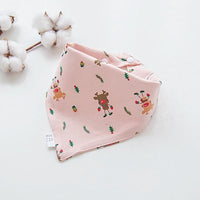 Cotton Cartoon Bandana Feeding Saliva Towel Waterproof Bibs For Baby Burp Accessory Adjustable Button Durable Baby Towels - BIG FRENCHIES