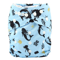 Baby Pocket Cloth Diaper Nappy Reusable Adjustable Washable No Inserts Nappie For Baby In Modern Printed Style - BIG FRENCHIES