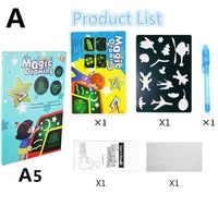 Educational Toy Drawing Board Tablet Graffiti 1pc A4 A3 Led Luminous Magic Raw With Light-fun - BIG FRENCHIES
