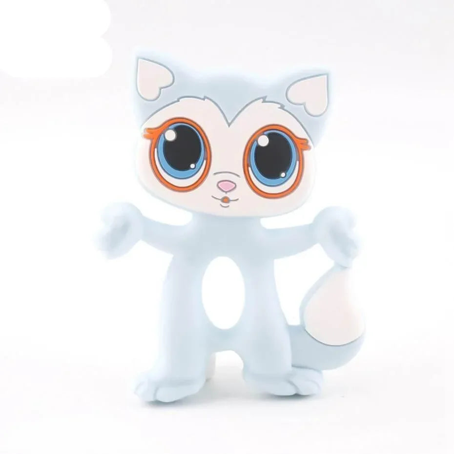 Silicone Teethers Food Grade Tiny Rod Teething Baby Shower Gifts Cartoon Animals Teether Let's Make 1pc - BIG FRENCHIES