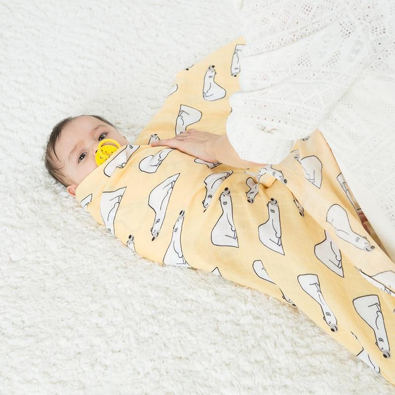 Newborn Swaddle Baby Multi-use Bamboo Cotton Blanket Infant Newborn Baby Wrap Blanket For Girls And Boys - BIG FRENCHIES