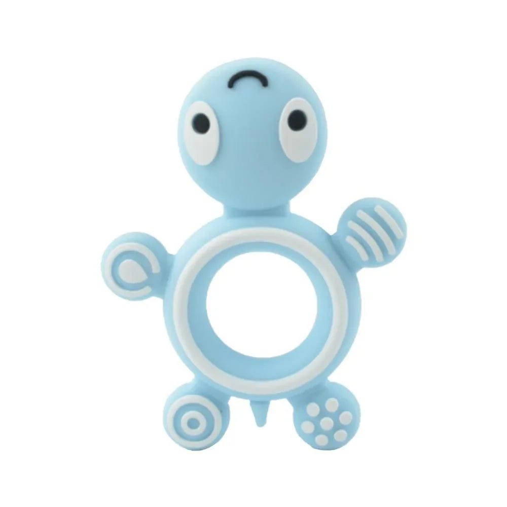 Baby Teethers Cartoon Animal Baby Teething Toy Penguin Silicone Teether Unicorn Pendant Raccoon Accessories - BIG FRENCHIES