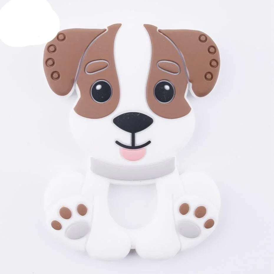BPA Free Food Grade Silicone Teethers Cartoon Animals Shape Pacifier Clips, Accessories Baby Teething 1pc - BIG FRENCHIES