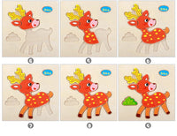 Wooden 3D Stevvex Modern Interesting Baby Learning Puzzles for Children Cartoon Animal Fruit Puzzles Intelligence Kids Children Educational Toy - BIG FRENCHIES