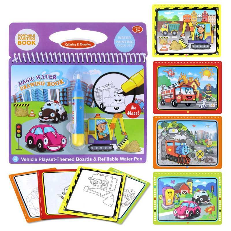 Magic Water Drawing Books Coloring Books Doodle & Magic Pen Painting Drawing Board Children Painting Toys Birthday Gifts - BIG FRENCHIES