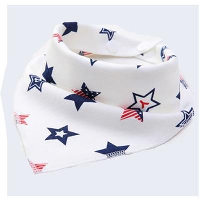 Cute Breathable Bibs Baby Feeding Cartoon Printing Super Absorbent Triangle Scarf Bib Cotton For Newborn Infant Girls And Boys - BIG FRENCHIES