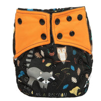 Luxury Charcoal Bamboo Baby Cloth Diaper Nappy Washable Reusable Double Gusset Square Tabs Nappies for Baby and Kids - BIG FRENCHIES