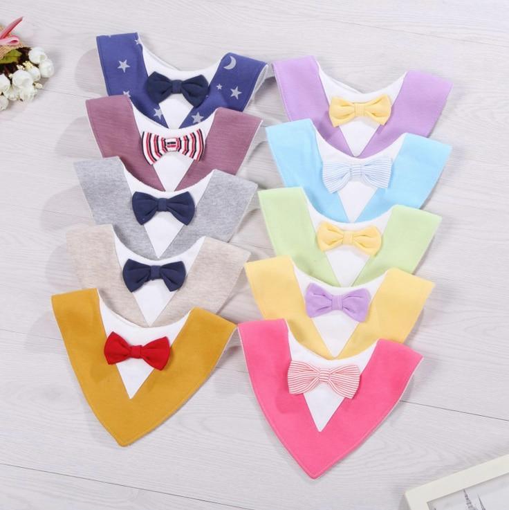 Infant Kids Bibs For Boy/Girls Newborn Feeding Waterproof Toddlers Soft Bow Burp Tie Scarf For Children - BIG FRENCHIES