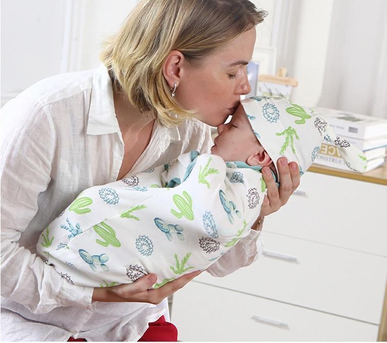 Baby Swaddle Blanket With Cap Swaddle Wrap Swaddling bag Baby Sleeping Bag - BIG FRENCHIES