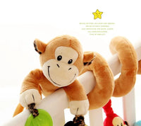 Stuffed Stroller Toys Animal Baby Crib Pram Bed Hanging Educational Infant Baby Rattle For Kids - BIG FRENCHIES