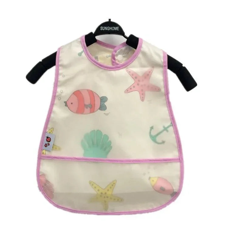 Adjustable Baby Bibs Waterproof Lunch Feeding Bibs Baby Cartoon Feeding Cloth Children Baby Bib for Kids - BIG FRENCHIES