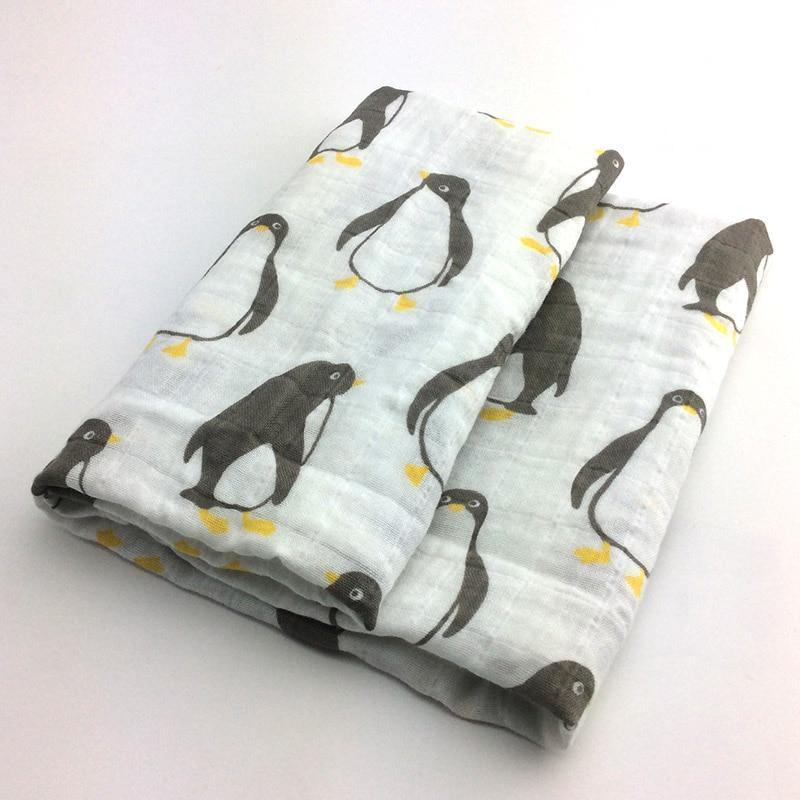Baby Blankets Newborn Soft Organic Cotton Baby Blanket Muslin Swaddle Wrap Feeding Burp Cloth - BIG FRENCHIES