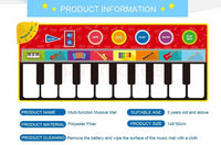 Children Musical Toys Crawling Piano Carpet Educational Toy Kids Baby Touch Play Game Mats Gift For Kids - BIG FRENCHIES