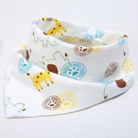 Cute Breathable Bibs Baby Feeding Cartoon Printing Super Absorbent Triangle Scarf Bib Cotton For Newborn Infant Girls And Boys - BIG FRENCHIES