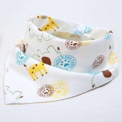 Cute Breathable Bibs Baby Feeding Cartoon Printing Super Absorbent Triangle Scarf Bib Cotton For Newborn Infant Girls And Boys - BIG FRENCHIES
