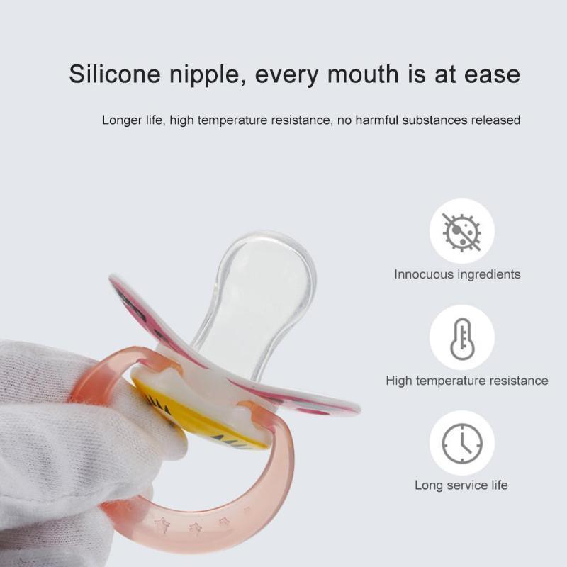 Pacifier with Antidust Lid Safe Newborn Infant Toddler Baby Pacifier Silicone Nipple Soother Infant Pacifier For Baby - BIG FRENCHIES