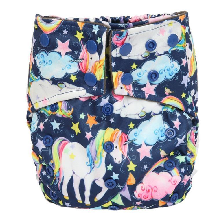 Luxury Charcoal Bamboo Baby Cloth Diaper Nappy Washable Reusable Double Gusset Square Tabs Nappies for Baby and Kids - BIG FRENCHIES