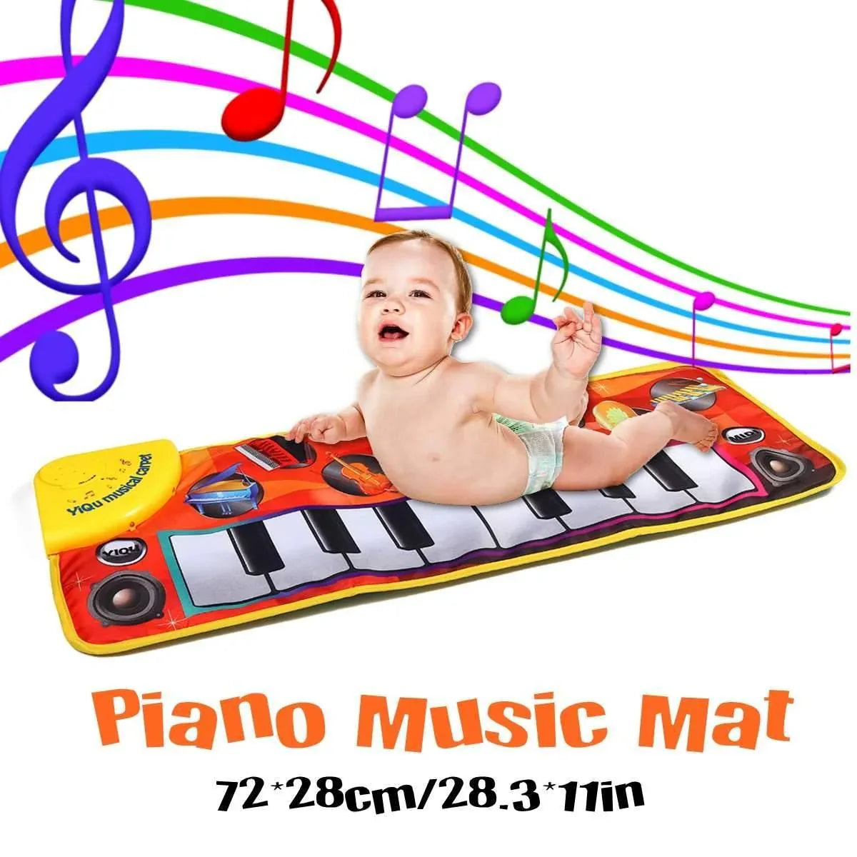 Kids Baby Early Education Music Piano Keyboard Carpet Musical Mat Touch Play Safety Learn Singing Toy For Kids - BIG FRENCHIES