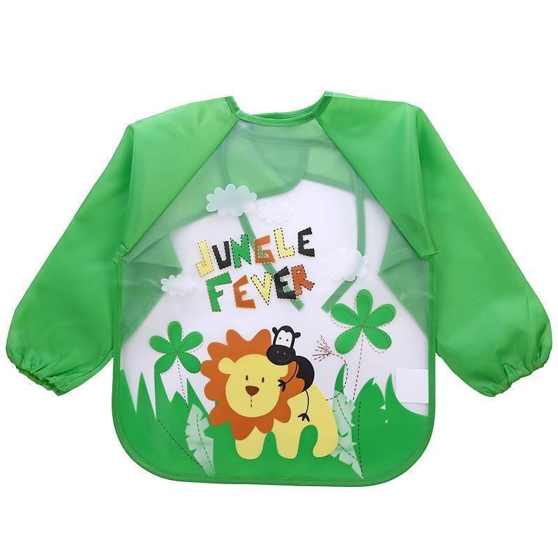 Waterproof Long Sleeve Girl Bibs Kids Burp Cloth Feeding Bib with Pocket Bib For Kids - BIG FRENCHIES