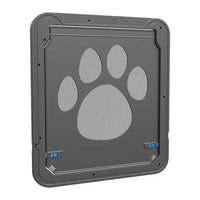 4-Way Lockable Pet Door – Durable Plastic Dog & Cat Flap for Screen Windows and Doors - BIG FRENCHIES