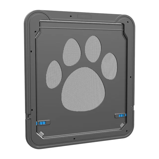 4-Way Lockable Pet Door – Durable Plastic Dog & Cat Flap for Screen Windows and Doors - BIG FRENCHIES