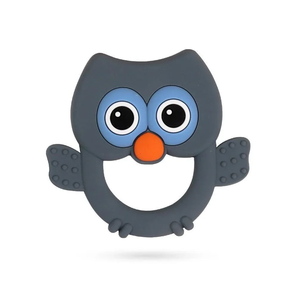 Baby Silicone Teethers BPA Free Teething Toy Animal Dog Koala Owl Elephant Baby Ring Teether Silicone Beads For Kids and Baby - BIG FRENCHIES