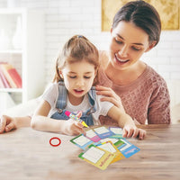 New Magic Doodle Card Water Drawing Card Kids Learn Number/Color/Shape in English 8/10 Pcs with 1 Pcs Water Pen Coloring Toy - BIG FRENCHIES