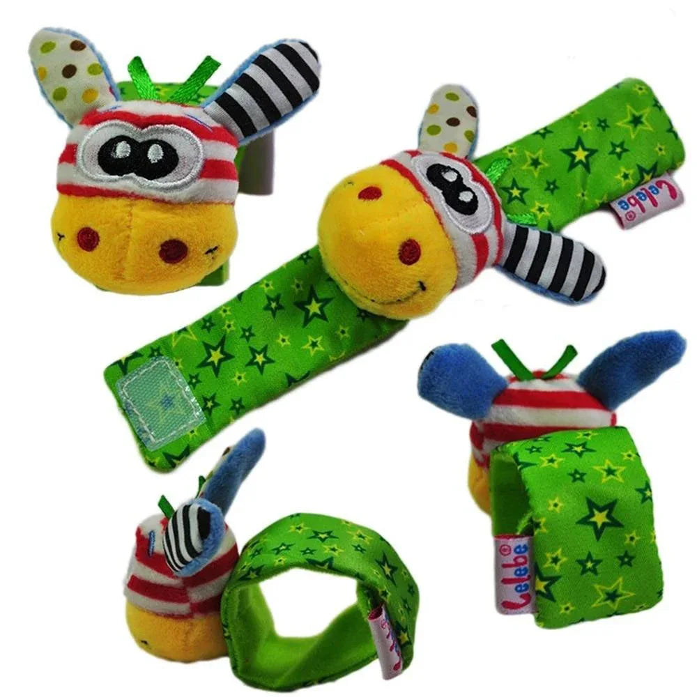 Soft Plush Baby Animal Hand Bells Baby Rattle Toys Newborn Gift Animal Style Hand Bell Rattle For Baby Kids - BIG FRENCHIES