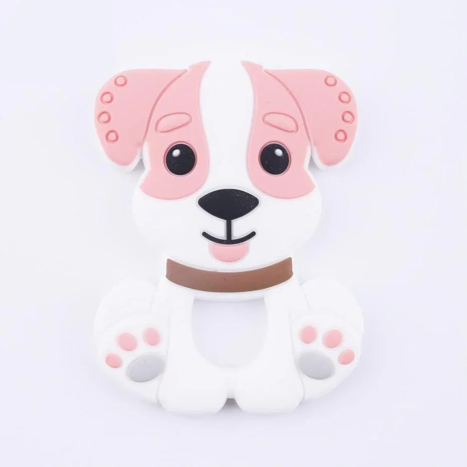 BPA Free Food Grade Silicone Teethers Cartoon Animals Shape Pacifier Clips, Accessories Baby Teething 1pc - BIG FRENCHIES