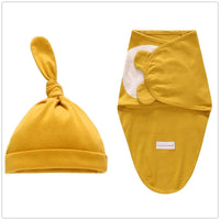 Baby Swaddle Blanket With Cap For Newborn Wrap Cotton Swaddling Bag Baby Envelope Sleep sack Blanket . - BIG FRENCHIES
