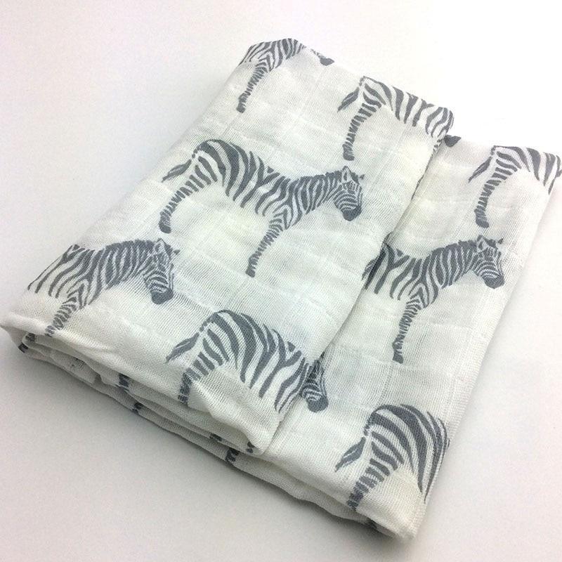 Baby Blankets Newborn Soft Organic Cotton Baby Blanket Muslin Swaddle Wrap Feeding Burp Cloth - BIG FRENCHIES