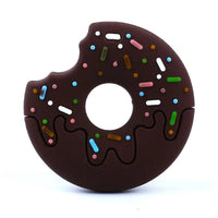 Gingerbread Man Raccoon Donut Silicone Teether Latex Free Teething Toy Baby Gift Food Grade Silicone - BIG FRENCHIES