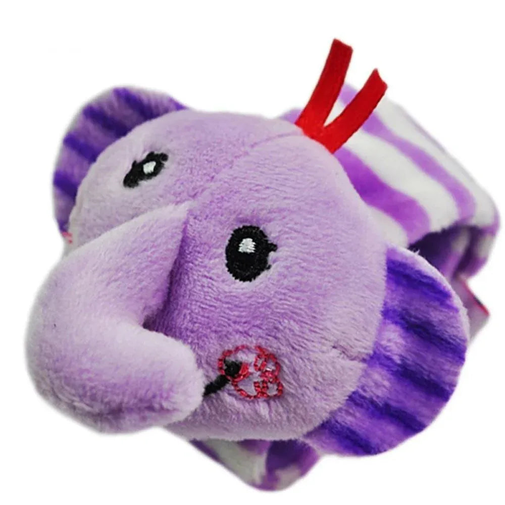 Soft Plush Baby Animal Hand Bells Baby Rattle Toys Newborn Gift Animal Style Hand Bell Rattle For Baby Kids - BIG FRENCHIES