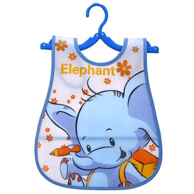 Cute Cartoon Print Baby Waterproof Long Sleeve Apron Children Feeding Smock Bib Baby Accessories - BIG FRENCHIES