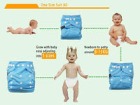 Modern 9/6PCS Set Bamboo Charcoal Washable Real Cloth Pocket NappiesFor Baby Boys and Girls Diaper Set In Modern Design - BIG FRENCHIES