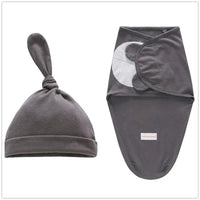 Baby Swaddle Blanket With Cap For Newborn Wrap Cotton Swaddling Bag Baby Envelope Sleep sack Blanket . - BIG FRENCHIES